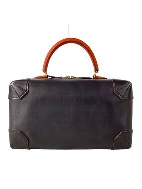 Hermes Handbag Maxi Bo 29 Blue Indigo Orange Poppy Gold